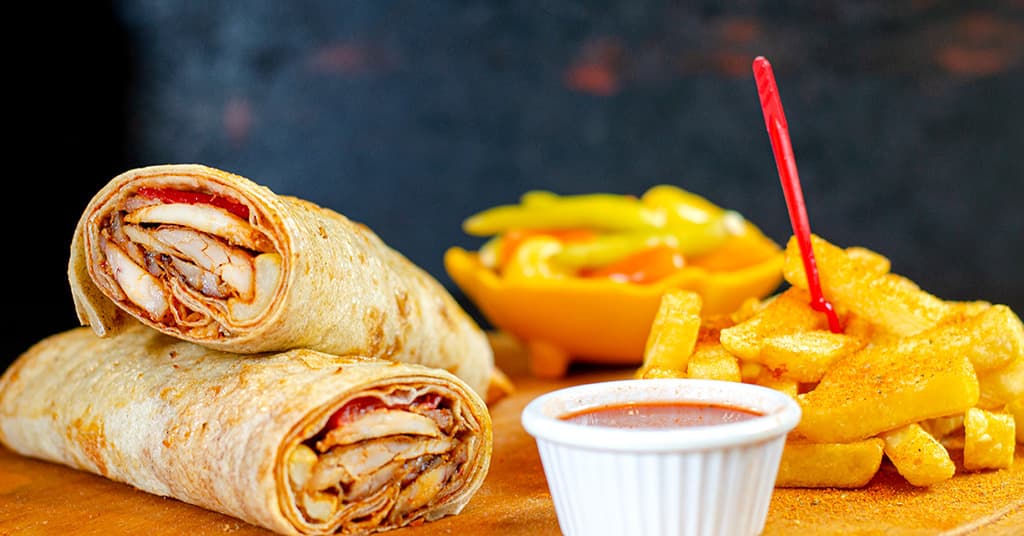 chips chicken wrap