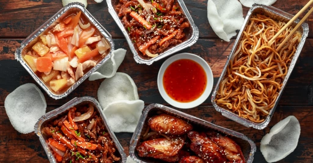 Popular Chinese takeaways: dishes