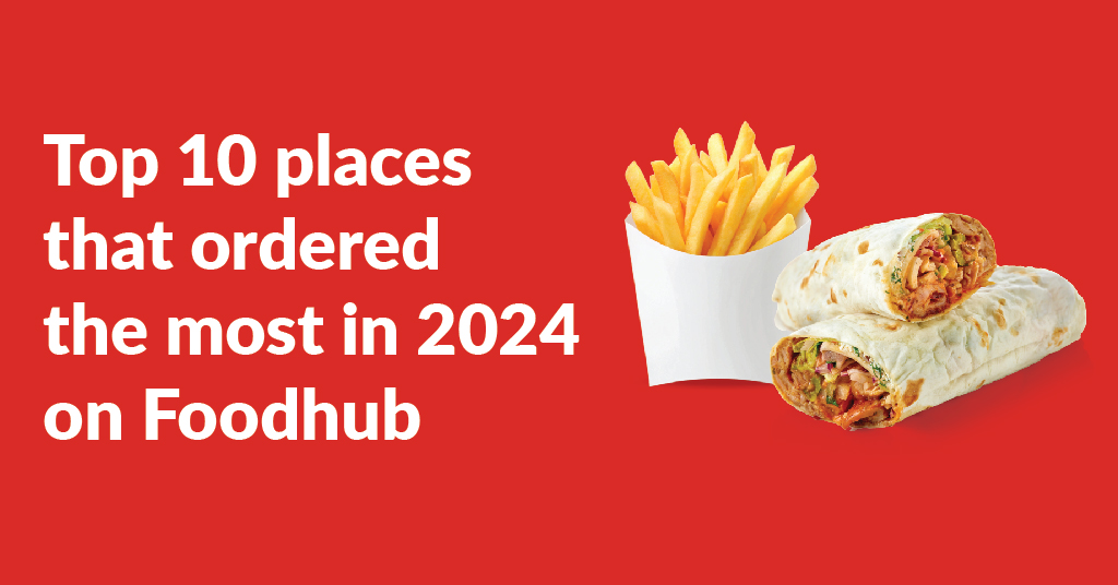 10 places that ordered the most in 2024 on Foodhub