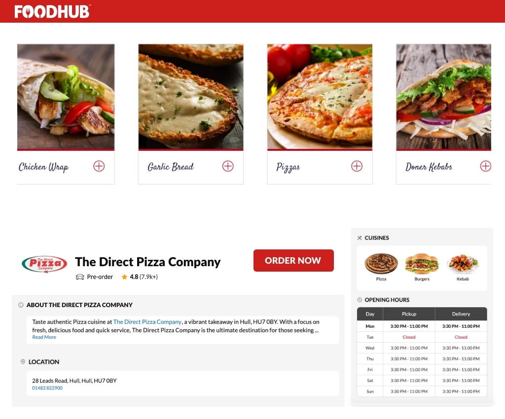 Direct Pizza company