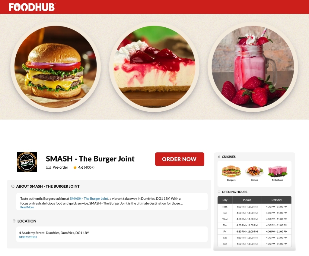 SMASH - The Burger Joint - Dumfries