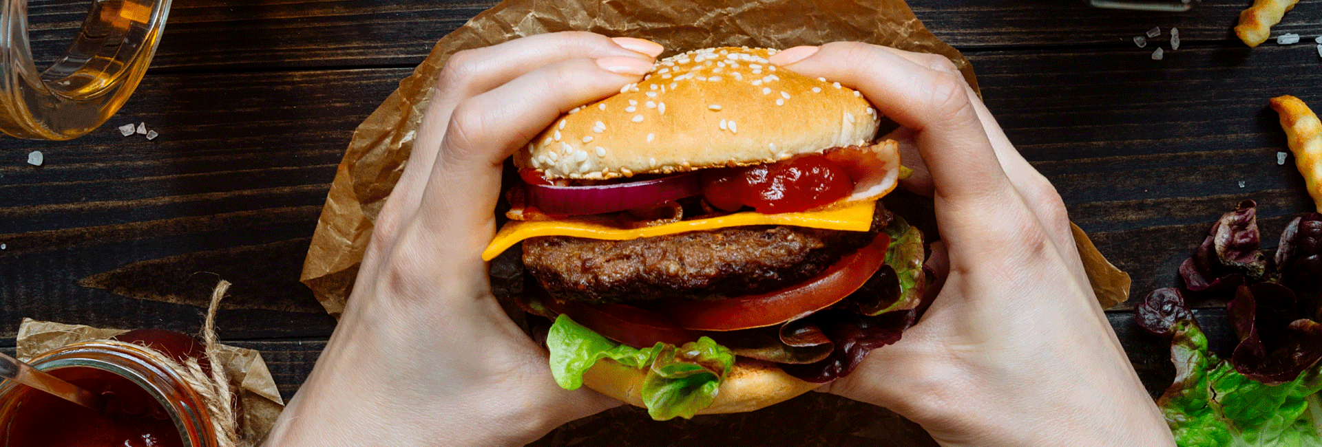 Cheesy burger